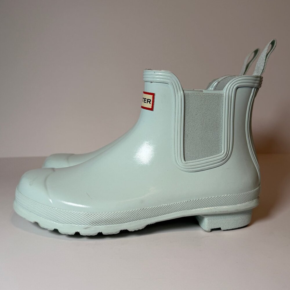 Hunter Short Chelsea Rain Boot - Mint Green